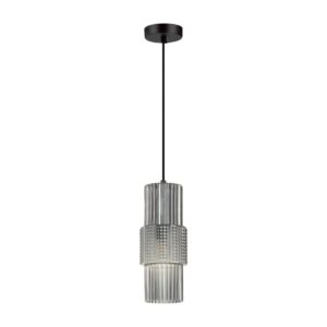 5016/1 MODERN ODL23 405 черный/дымчатый металл/стекло Подвес E14 1*40W PIMPA