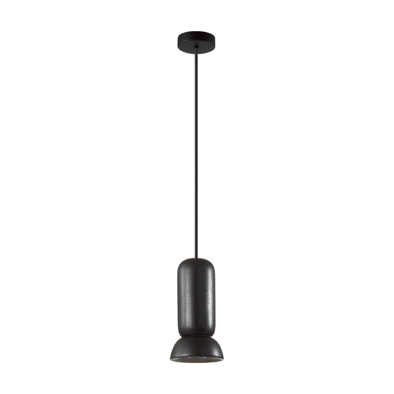 5054/1D PENDANT ODL24 379 черный/металл/керамика Подвес GU10 LED 4W KERAMA