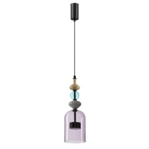 5046/12LA L-VISION ODL24 368 черный/фиолетовый/металл/стекло/керамика Подвес LED 12W 4000К 1400Лм PALLETA