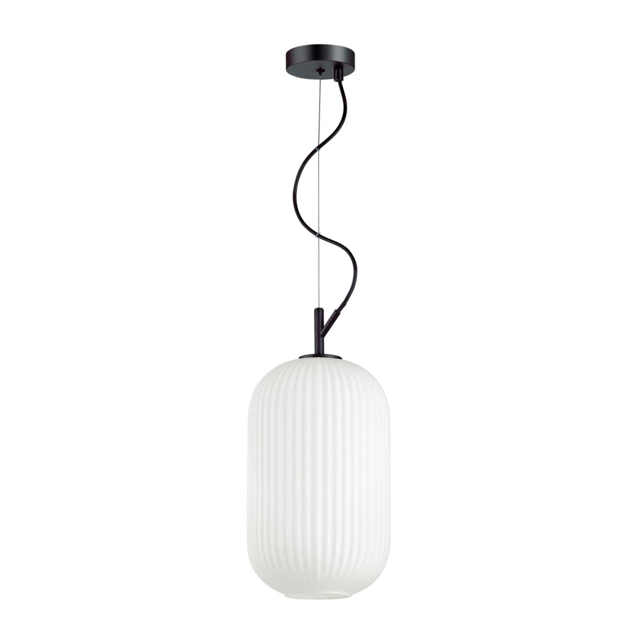 4751/1 PENDANT ODL21 411 белый/черный Подвес E27 60W ROOFI
