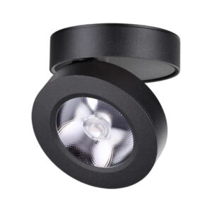 357985 OVER NT19 424 черный Накладной светильник IP20 LED 3000К 12W 220V GRODA