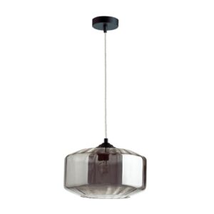 4746/1 PENDANT ODL21 409 дымчатый/черный Подвес E27 60W BINGA