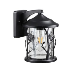 4963/1W NATURE ODL22 713 черный/стекло Ландшафтный настен.светильник E27 1*60W IP44 CUITA