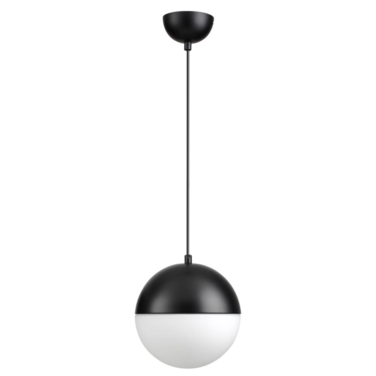 4958/1A PENDANT ODL22 393 черный/металл/белый/стекло Подвес E27 1*40W PINGA