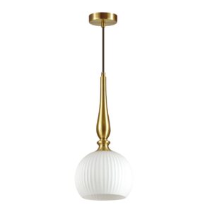 4767/1 PENDANT ODL21 413 белый/бронзовый Подвес E27 60W RUNGA