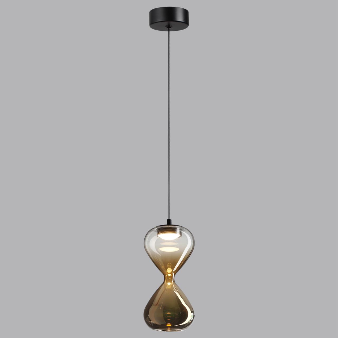5094/4L PENDANT ODL25 357 черный/прозрачн./золотой градиент/металл/стекло Подвес LED 4W 4000K 388Лм GLESSI — изображение 5