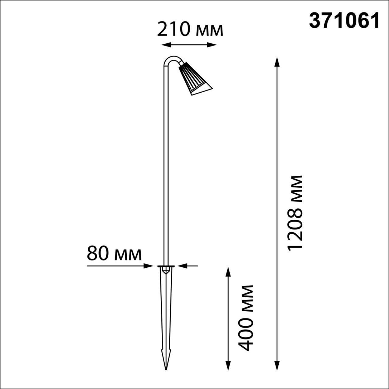 371061 STREET NT26 000 черный Светильник грунтовый IP65 GU10 max 35W 220-240V BELL — изображение 5