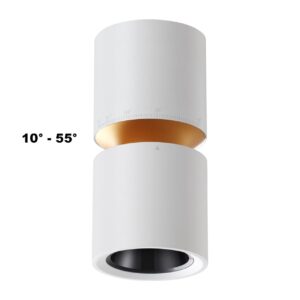 359337 OVER NT24 370 белый Светильник накладной светодиодный IP20 LED 10W/3W 3000K 1090Лм 170-265V ARISTO