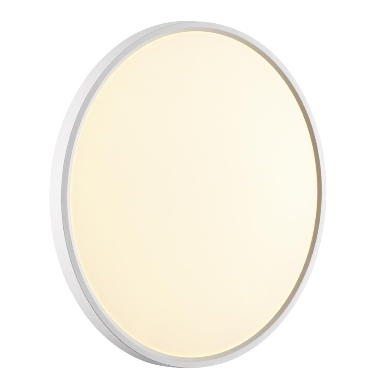 7659/40L MITRA LED SN 551 Светильник пластик/белый LED 40Вт 3000/4000K D495 IP40 ALFA WHITE