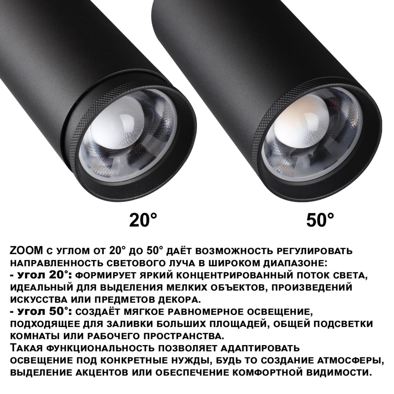 359584 PORT NT25 302 черный Светильник трехфазный трековый светодиод. с переключ. цв. темпер. и мощности IP20 LED 30-35-40W 220-240V 3000К4000К5700К — изображение 5