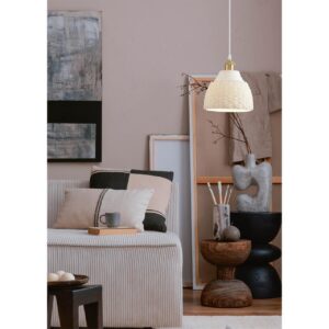 8350/1B SUSPENTIONI LN26 373 белый, металл/керамика Подвес E27 60W 220V CANESTRA