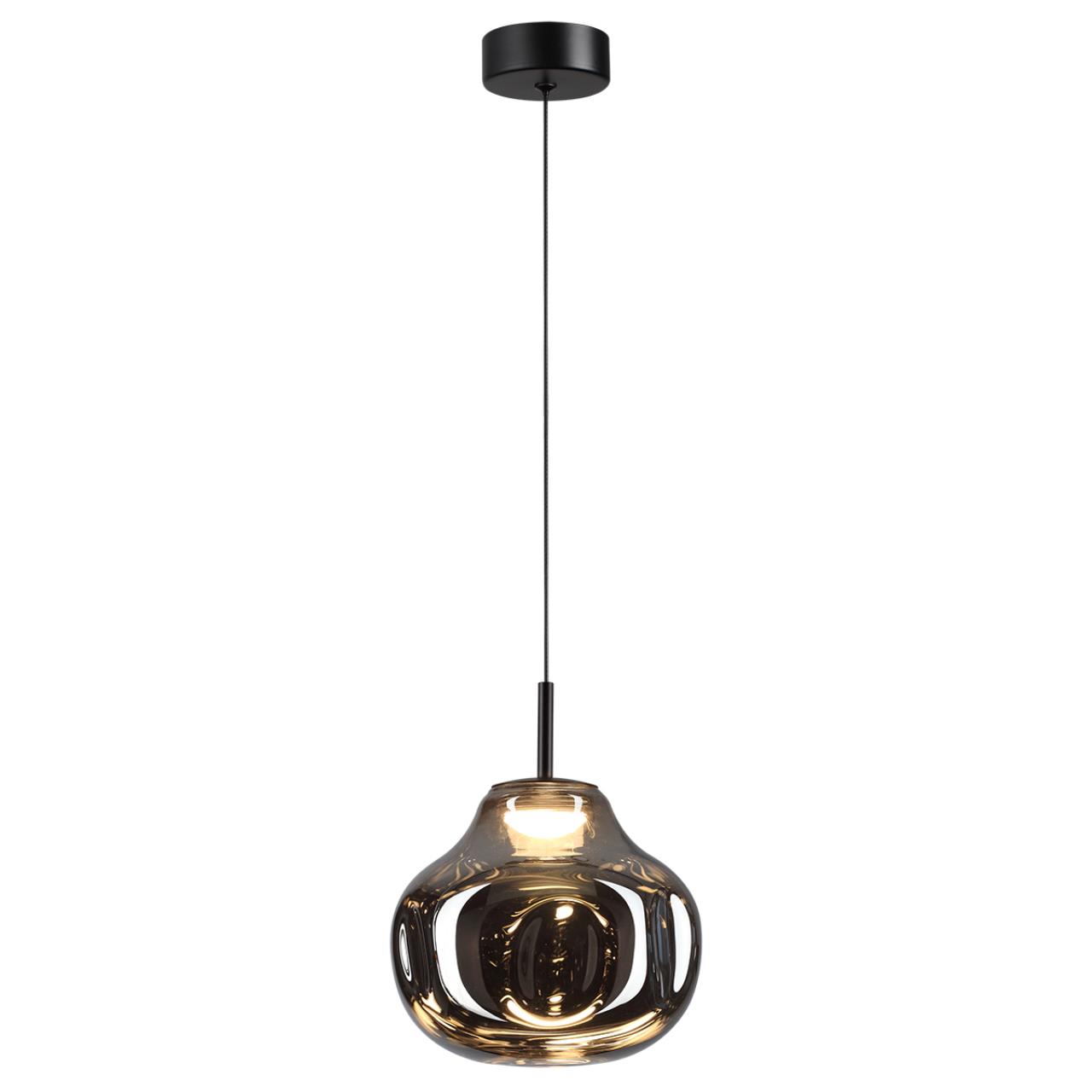 5097/4LC PENDANT ODL25 363 черный/дымчатый/металл/стекло Подвес LED 4W 4000K 388Лм VASO — изображение 3