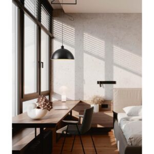 8321/1C MODERNI LN26 301 черный, металл Люстра подвесная E27 1*60W 220V ARMINA