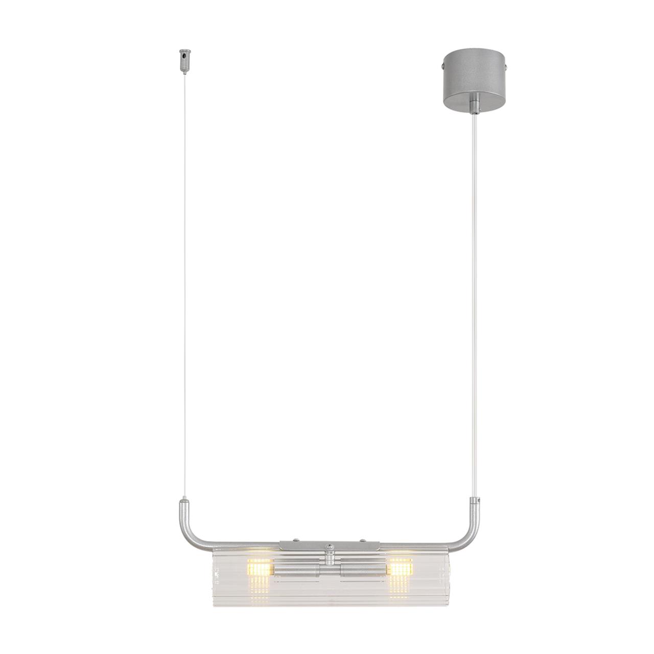 8258/2 SUSPENTIONI LN26 286 серебро/прозрачный, металл/стекло Подвес G9 2*20W 220V TORONTO — изображение 5
