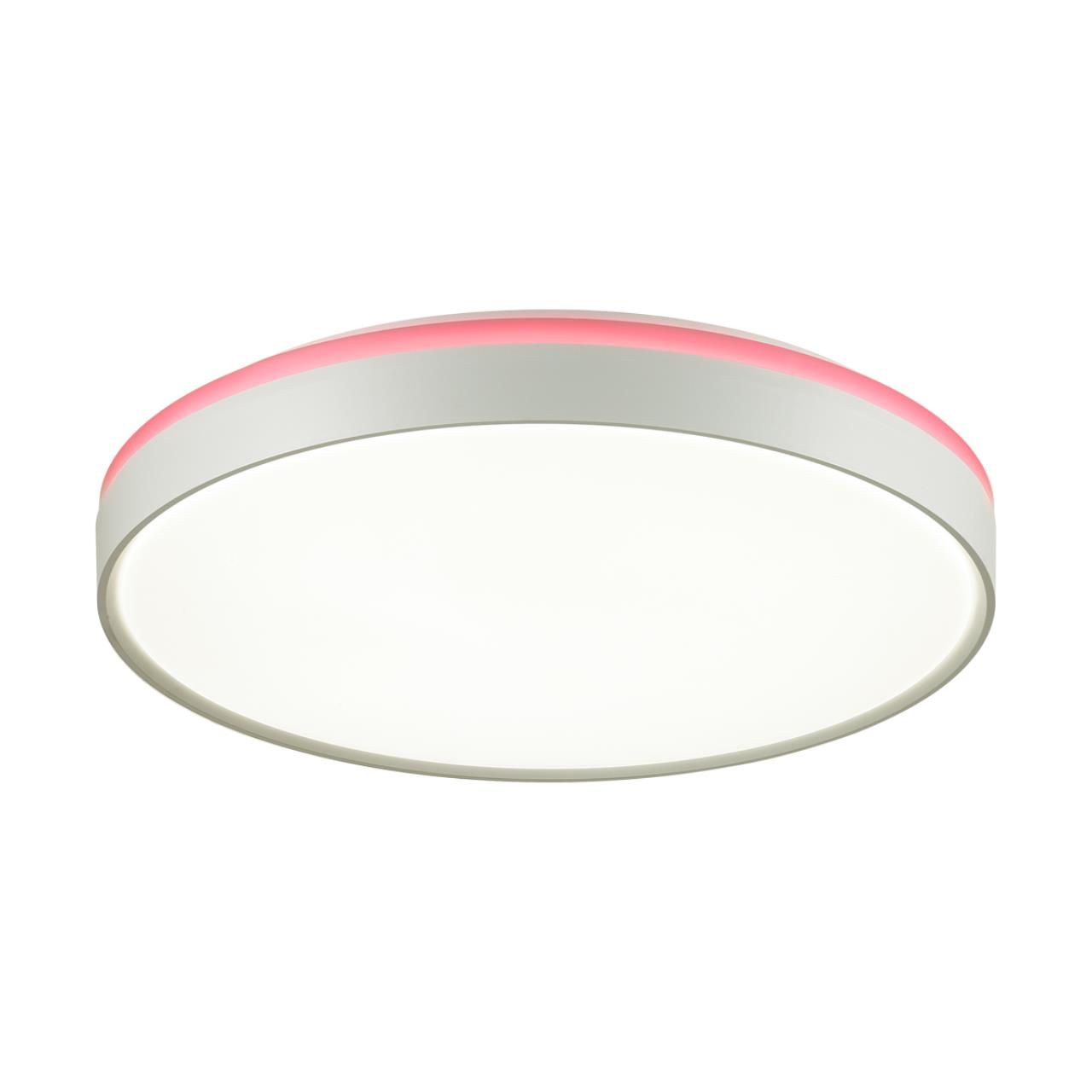 7708/DL COLOR SN 154 Светильник пластик/белый/розовый LED 48Вт 4000К D420 IP43 KEZO PINK — изображение 4