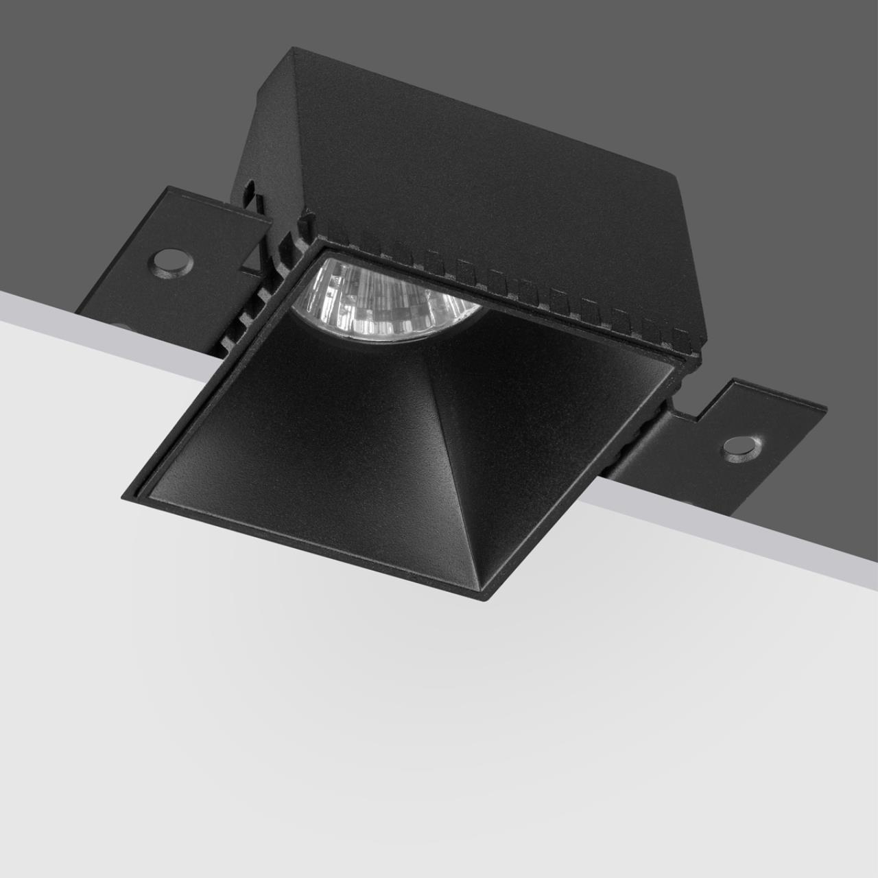 370998 WIR NT25 622 черный Светильник встраиваемый для ГКЛ потолка IP20 GU10 50W 220V NIMBUS — изображение 4