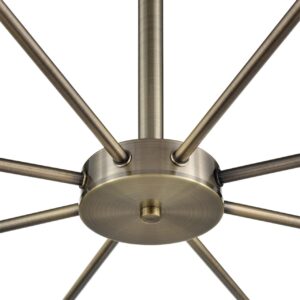 8100/8C COMFI LN26 106 бронза/белый металл/стекло Люстра потолочная Е14 8*40W 220V MAVE