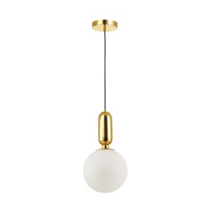 4669/1 PENDANT ODL20 393 золотой/белый Подвес E27 1*40W (тип лампы СВЕЧА ) 220V OKIA