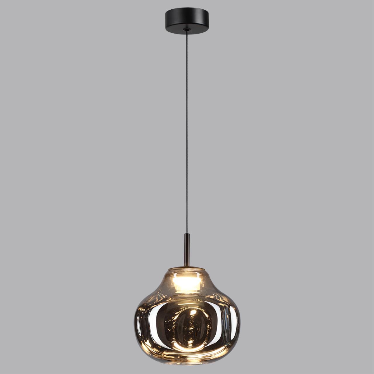 5097/4LC PENDANT ODL25 363 черный/дымчатый/металл/стекло Подвес LED 4W 4000K 388Лм VASO — изображение 4