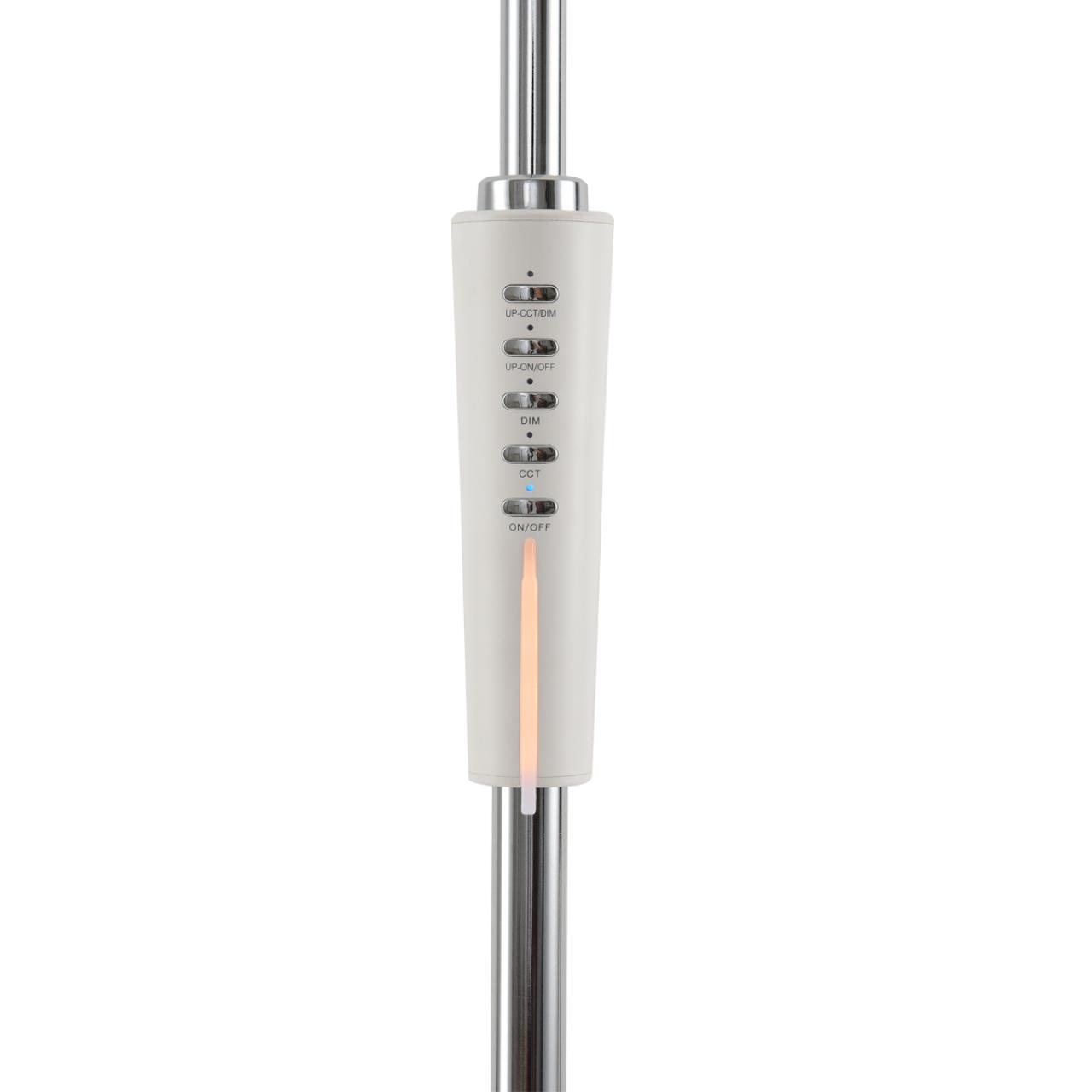 8330/15FL LEDIO LN26 458 белый, металл/пластик Торшер LED 15W 3000/4000/6000K 220-240V ССТ/диммер HORSA — изображение 7