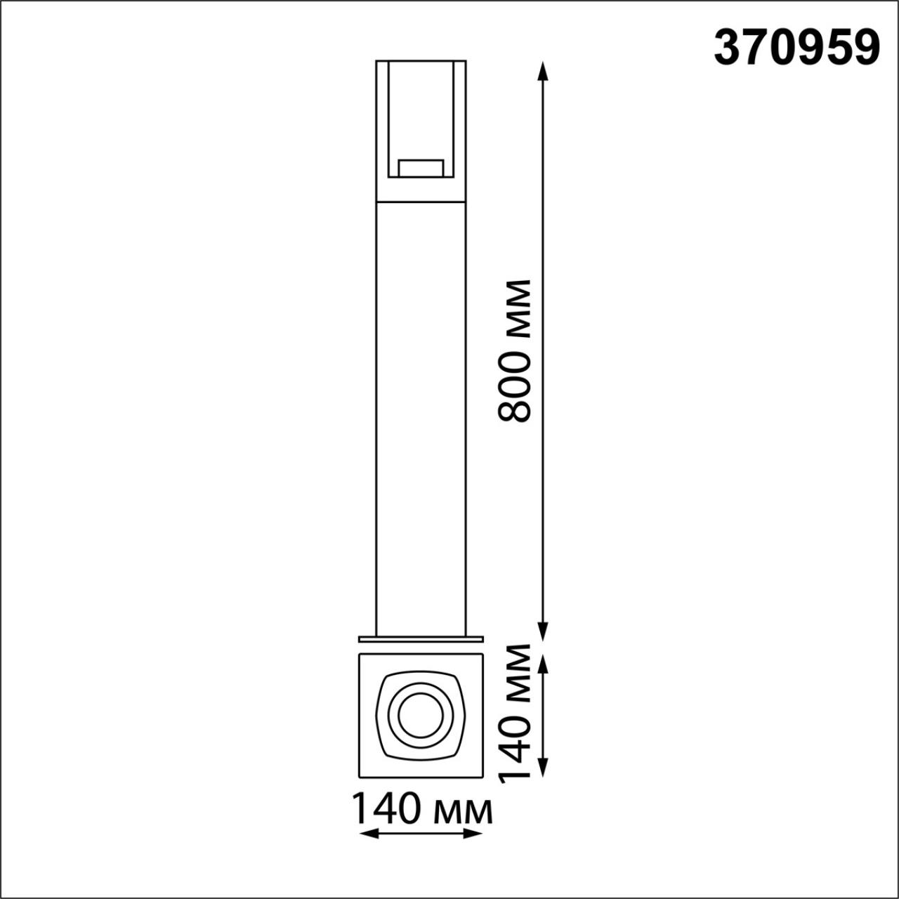 370959 STREET NT23 670 черный Светильник ландшафтный IP54 E27 max 20W 220-240V VISIO — изображение 3