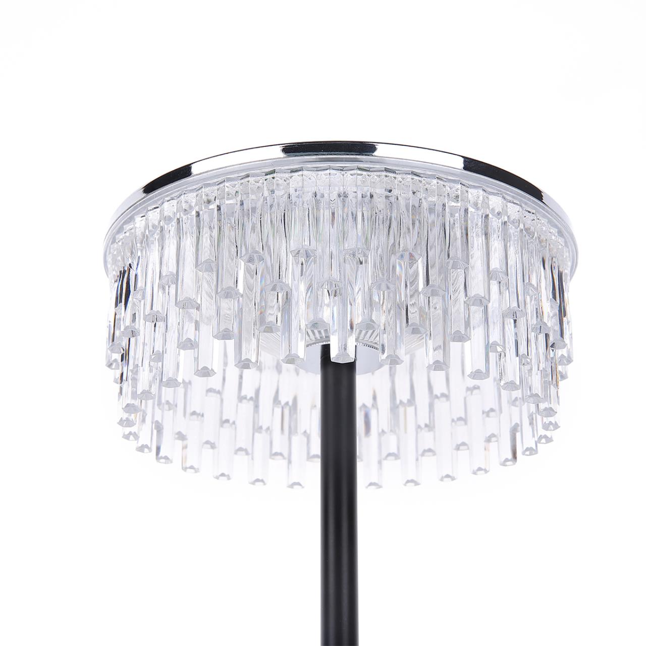 8204/1TL LEDIO LN26 531 серебро/черный/прозрачный, металл/акрил Настольная лампа LED 7W 4000К 220V SATIANA — изображение 6