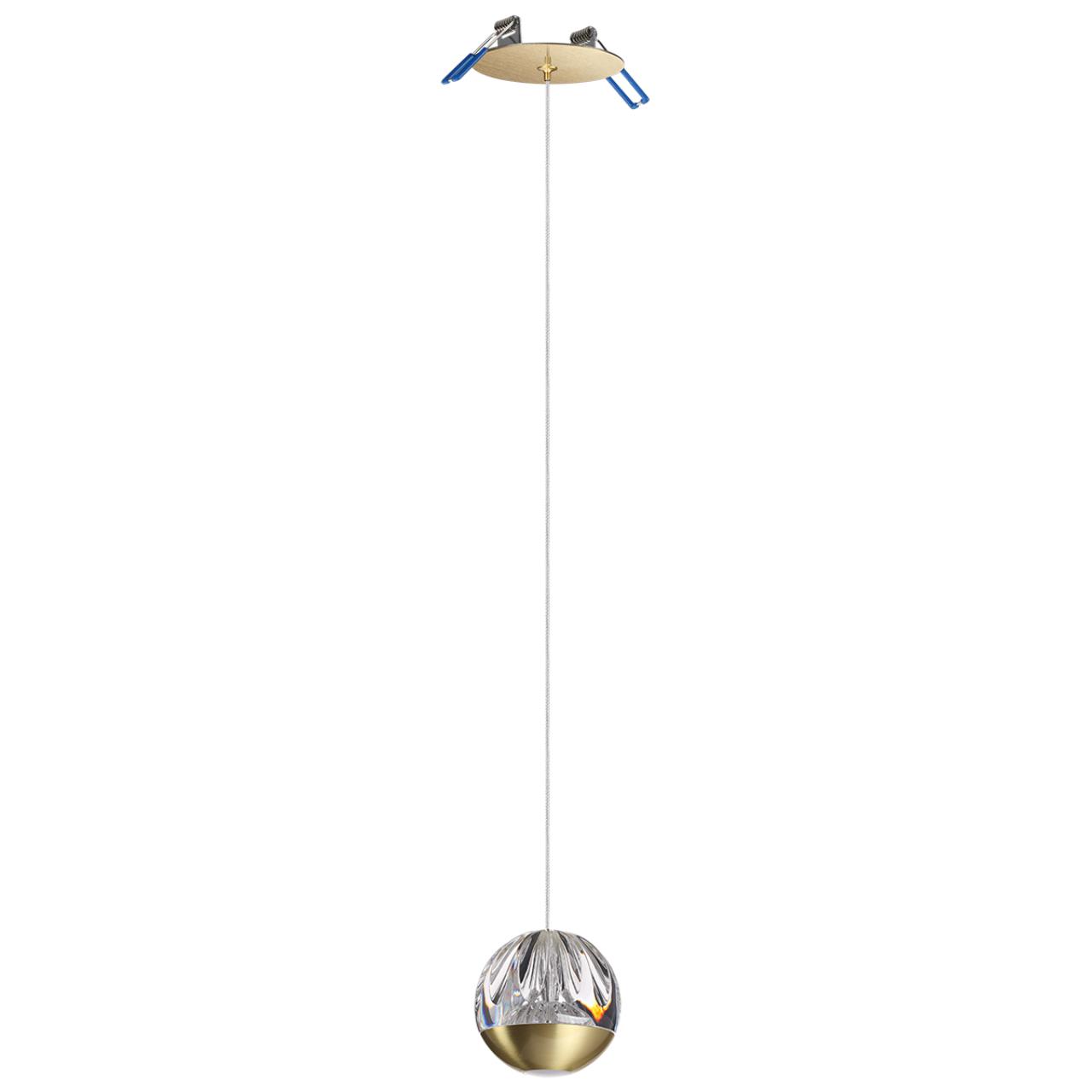 5101/5L L-VISION ODL25 559 латунь/прозрачный/акрил Подвес 2 в 1 LED 5W 4000K 300Лм SONO — изображение 3
