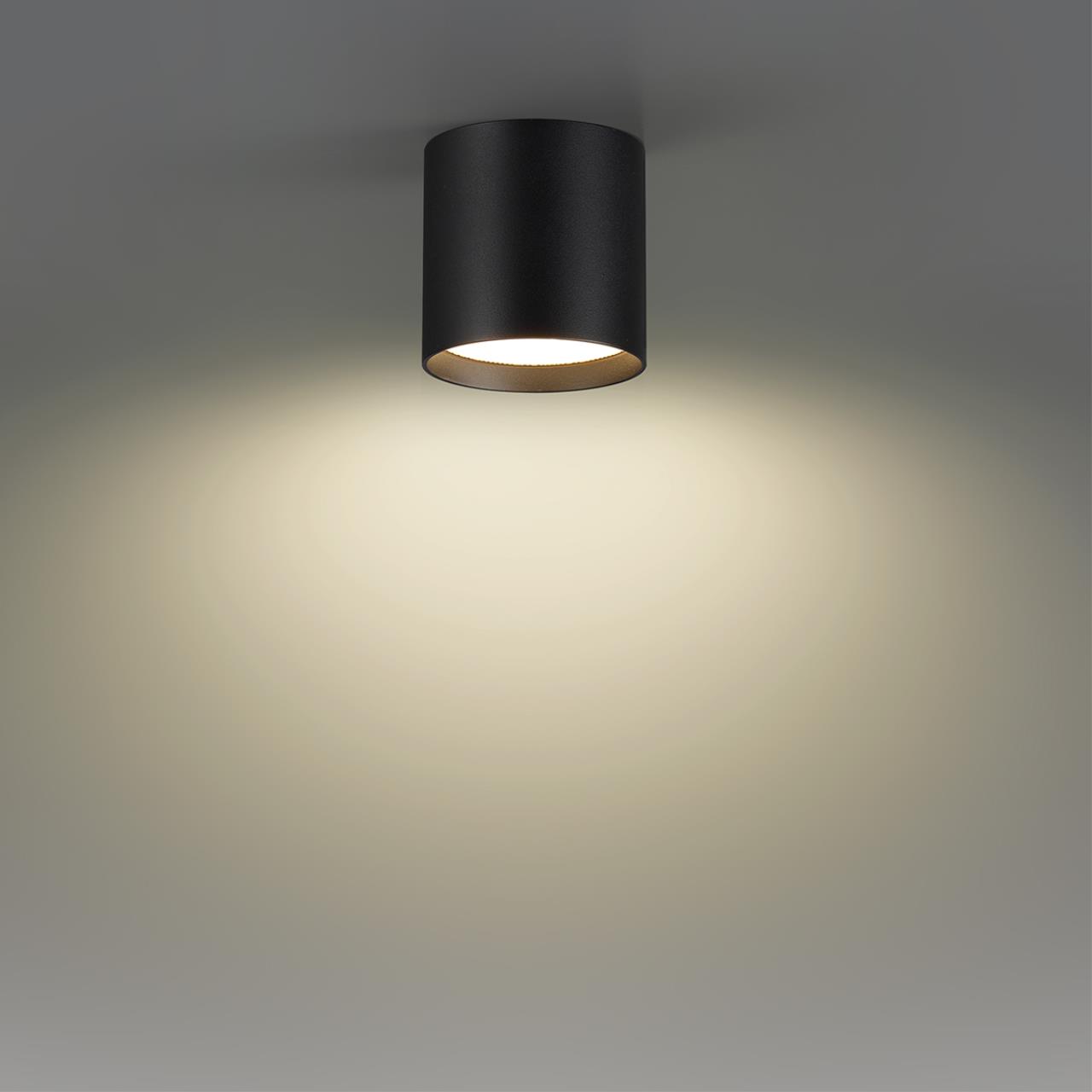 7129/8CL HIGHTECH ODL26 325 Потолочный светильник черный/металл IP20 LED 8W 480Лм 3000K/4000K/6000K 120° 220-240V OBEN