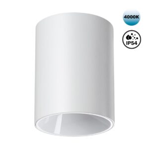 359421 OVER NT24 430 белый Светильник накладной влагозащищённый IP54 LED 15W 170-265V 4000К 1350Лм RECTE