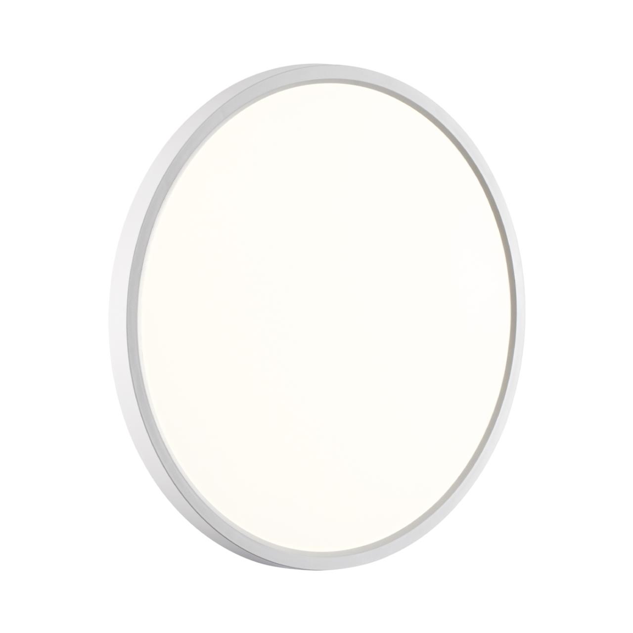 7659/32L MITRA LED SN 551 Светильник пластик/белый LED 32Вт 3000/4000K D400 IP40 ALFA WHITE — изображение 5
