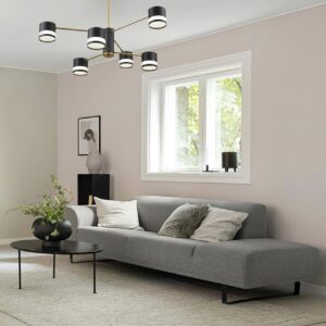 8240/6C COMFI LN26 239 черный/латунь, металл/акрил Люстра потолочная LED GX53 6*7W 220V LANIKA