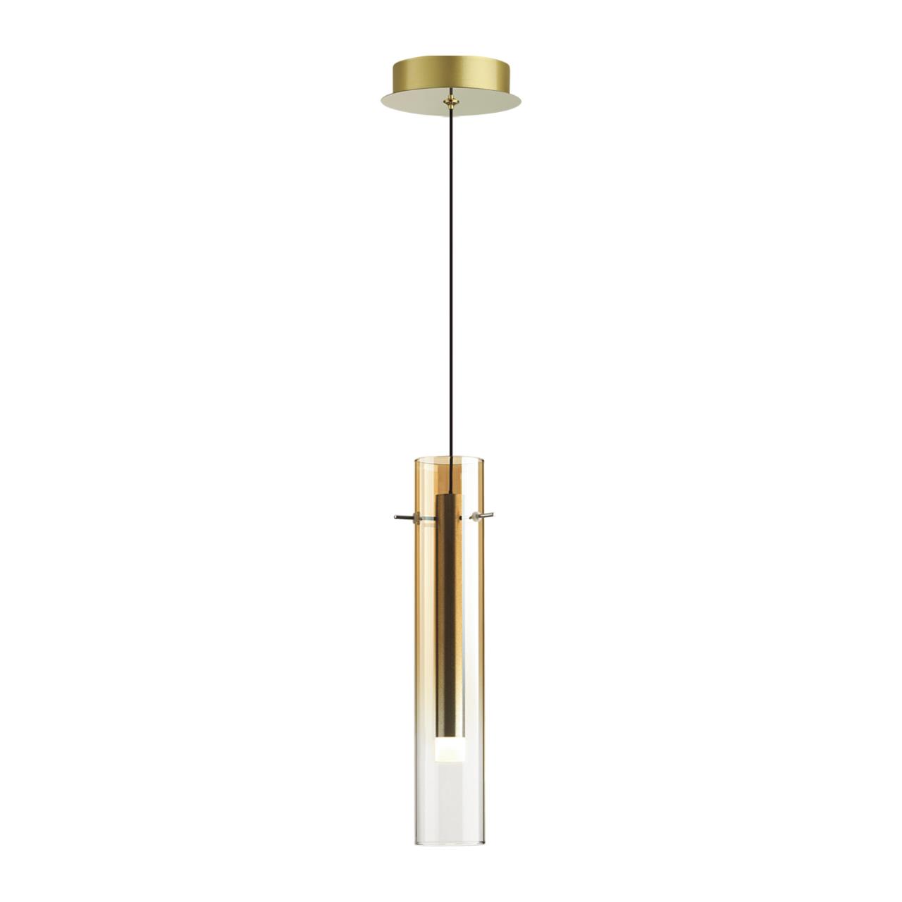 5062/5LB PENDANT ODL24 383 золотой/янтарный/металл/стекло Подвес LED 5W 3000K SHINY — изображение 3