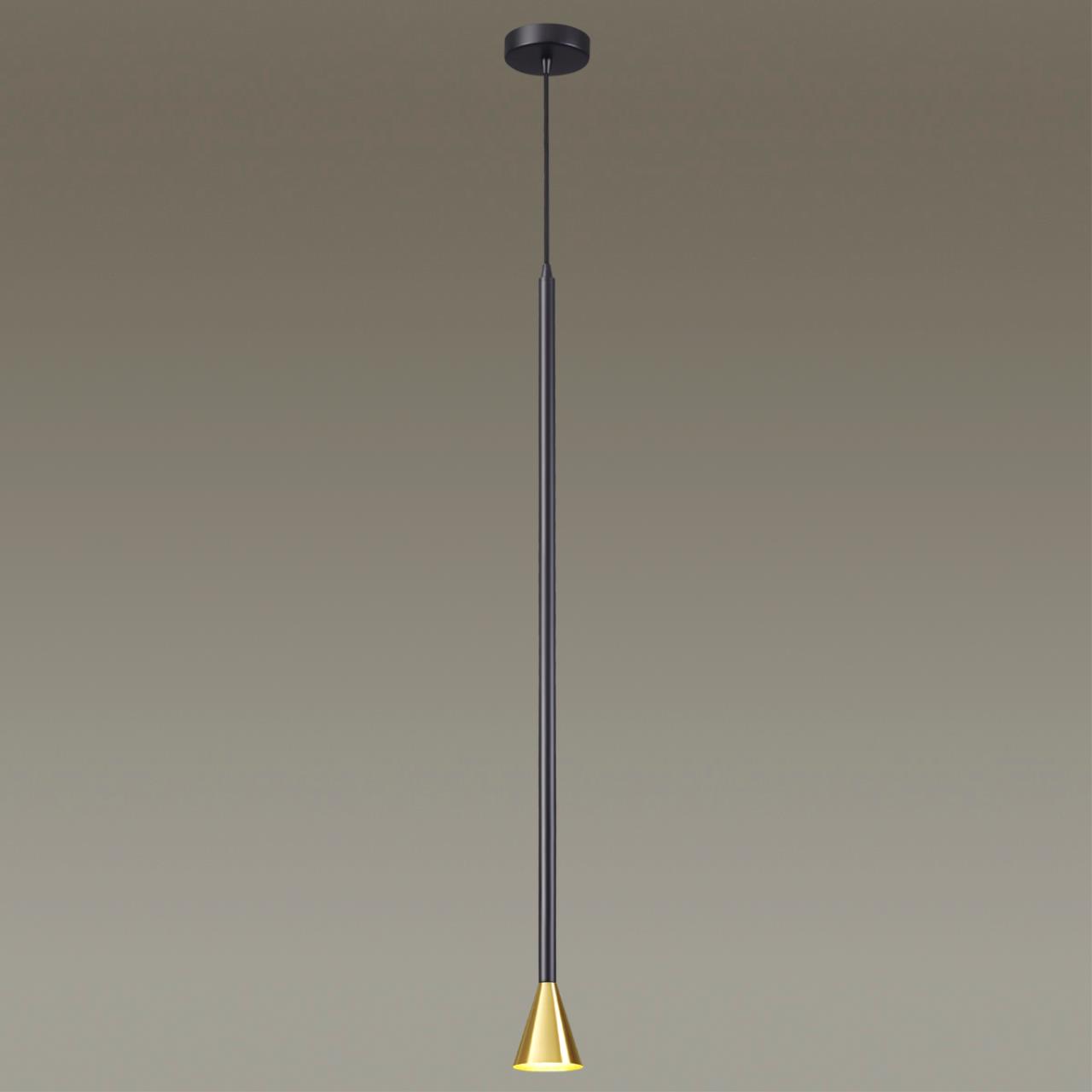 3884/1GB HIGHTECH ODL20 349 черно-золотистый/металл Подвесной светильник LED GU10 7W 220V PIPA — изображение 5