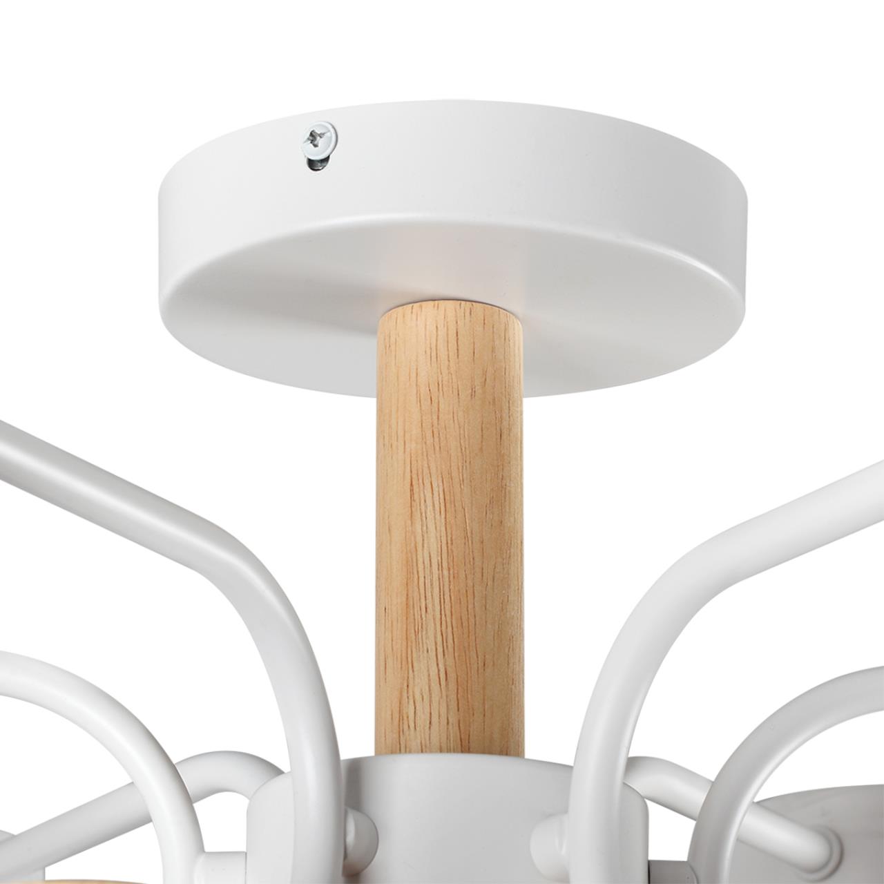 8231/6C COMFI LN26 336 белый, металл/дерево/пластик Светильник потолочный LED GX53 6*9W 220V RONDO — изображение 9
