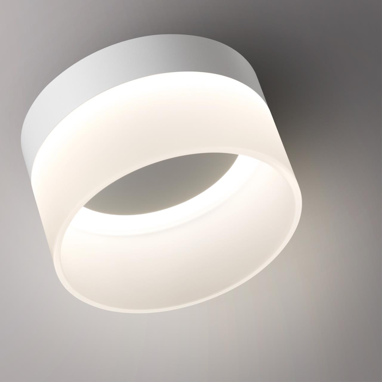 359445 OVER NT24 390 белый Светильник накладной светодиодный IP20 LED 18W 220-240V 4000K 1170Лм AURA — изображение 4