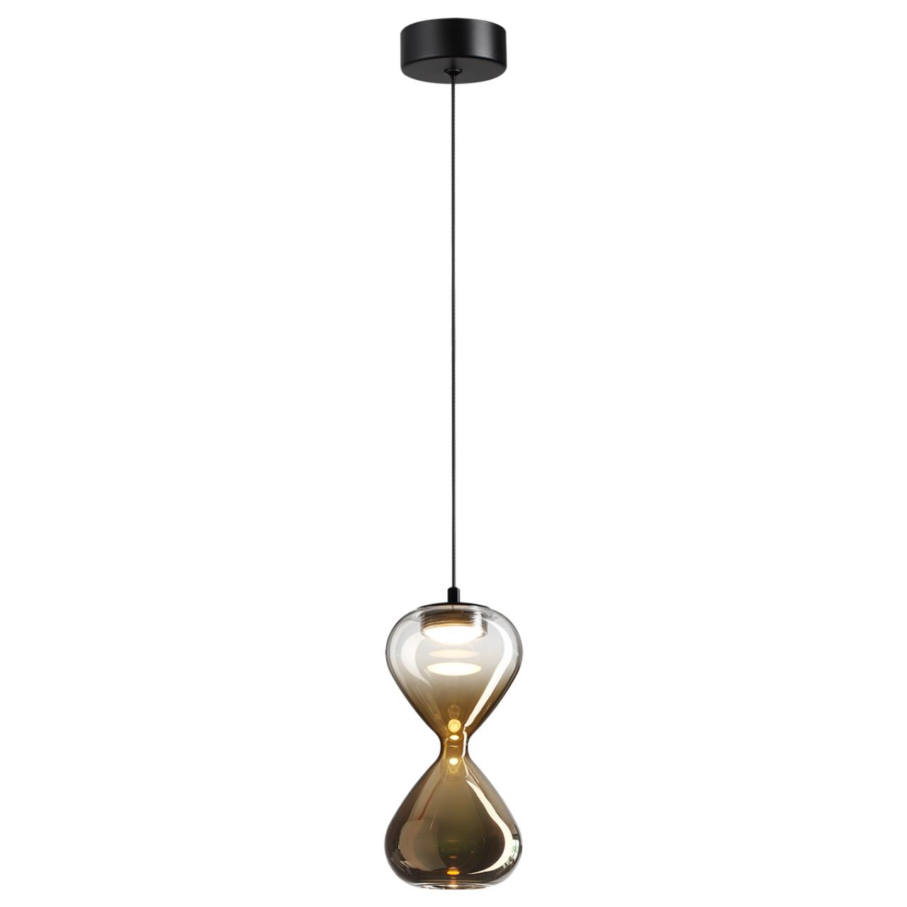 5094/4L PENDANT ODL25 357 черный/прозрачн./золотой градиент/металл/стекло Подвес LED 4W 4000K 388Лм GLESSI — изображение 4
