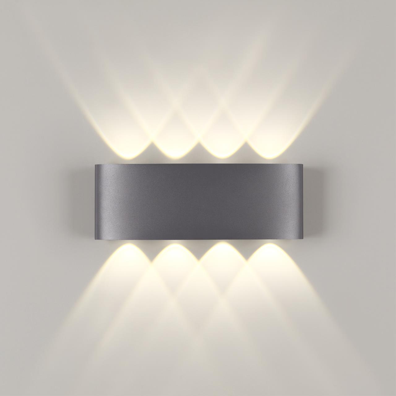 358461 STREET NT20 736 темно-серый Ландшафтный настенный светильник IP54 LED 4000K 8W 85-265V CALLE — изображение 4