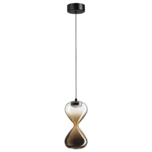 5094/4L PENDANT ODL25 357 черный/прозрачн./золотой градиент/металл/стекло Подвес LED 4W 4000K 388Лм GLESSI