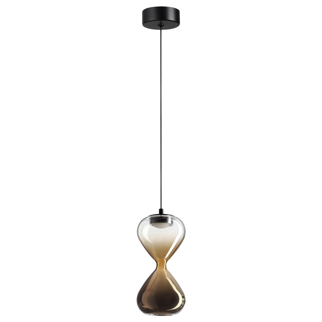 5094/4L PENDANT ODL25 357 черный/прозрачн./золотой градиент/металл/стекло Подвес LED 4W 4000K 388Лм GLESSI