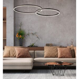 6530/67L LEDIO LN26 262 чёрный Светильник подвесной LED 67W  3000/4000/6000К 220V ECHO