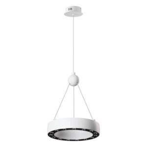 359395 OVER NT24 278 белый Светильник подвесной светодиодный, длина провода 2м IP20 LED 12W вниз/5W вверх 220V 1360Лм 3000K TURN