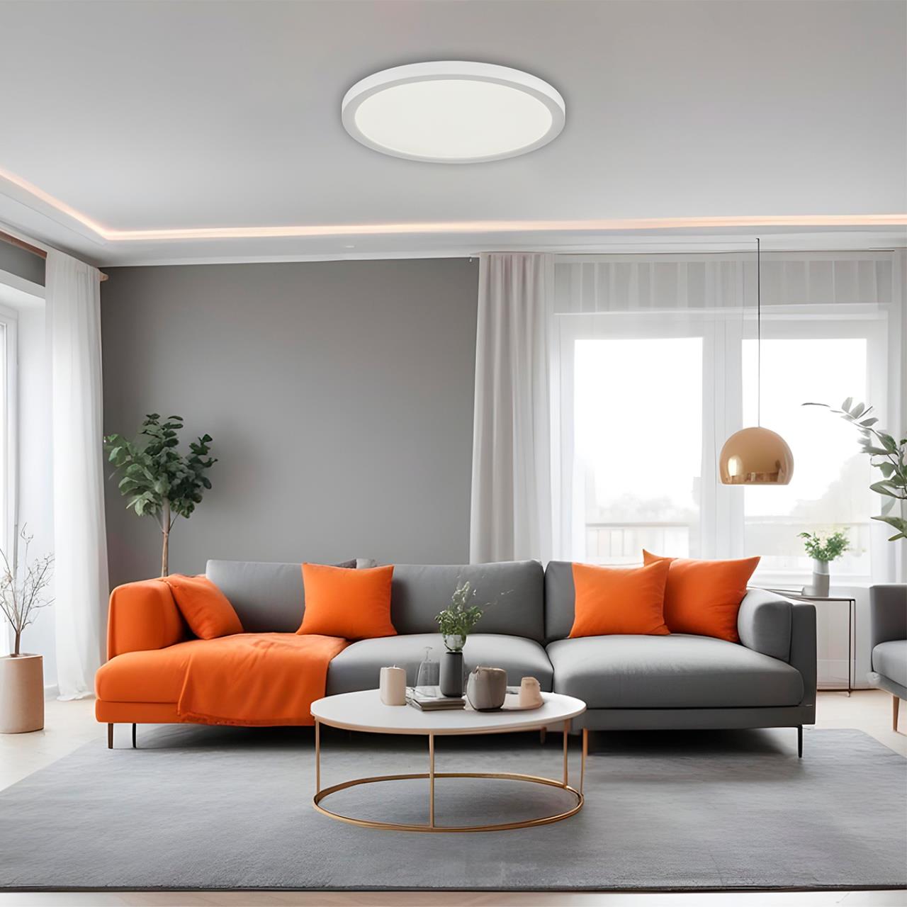 7790/12L MITRA LED SN 000 Светильник пластик/белый LED 12Вт 3000/4000/6500К D170 IP44 CCT/датчик движения NEBULA WHITE — изображение 2