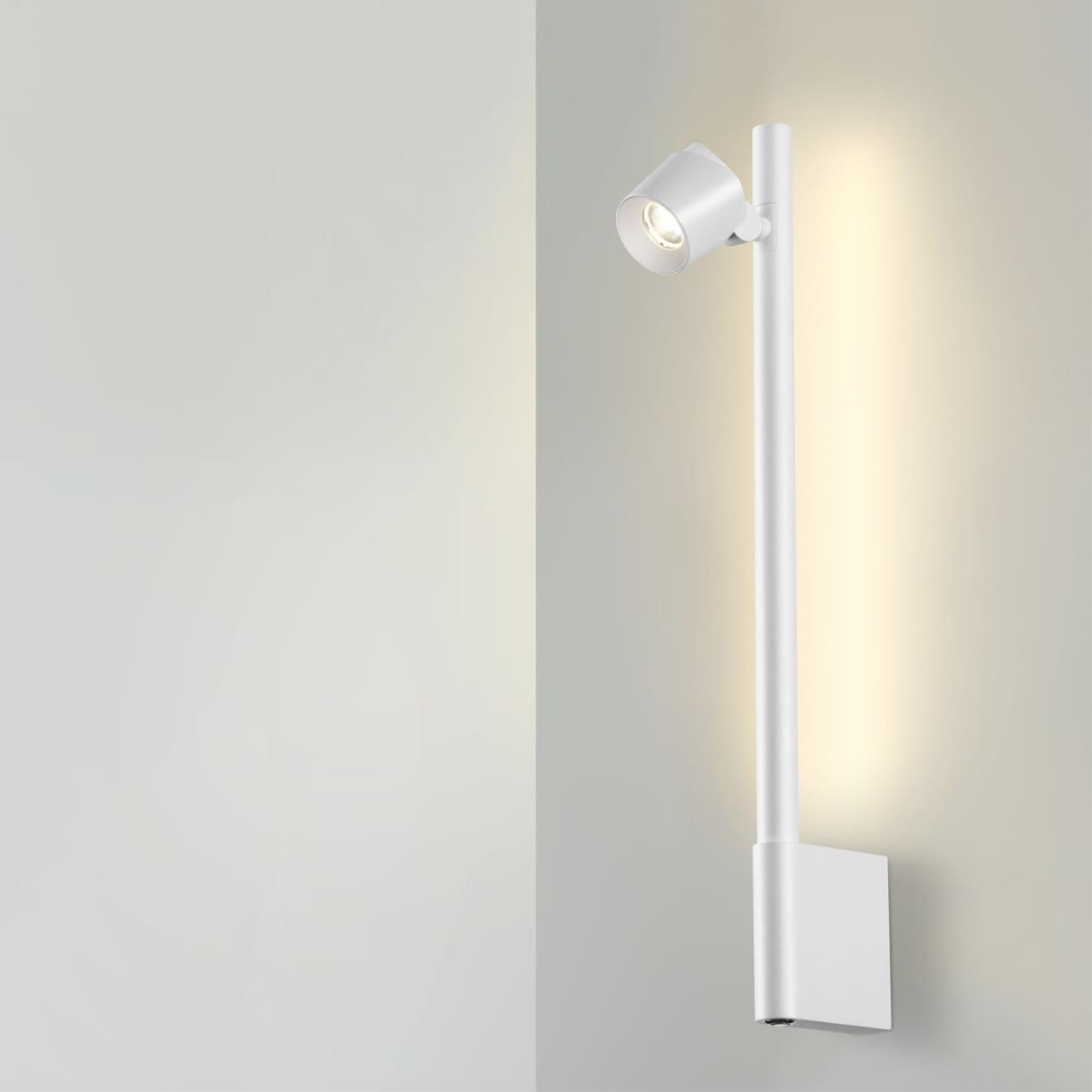359312 OVER NT24 354 белый Светильник настенный диммируемый (выключатель) IP20 LED 7W+7W 4000K 220-240V FERMO — изображение 5