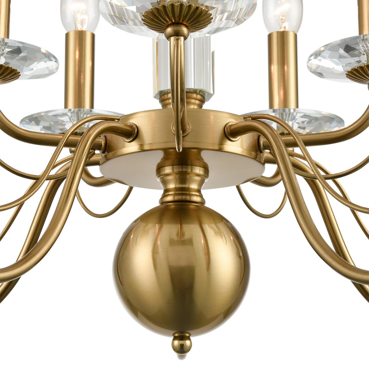8033/10 CLASSI LN26 080 медь, металл/стекло Люстра подвесная Е14 10*40W 220V INCANTO — изображение 2