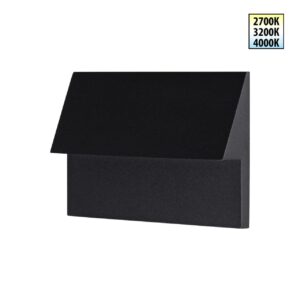 359725 STREET NT25 766 черный Подсветка для лестниц с переключателем цв. температуры IP65 LED 3W 100-240V 2700К3200К4000К SCALA
