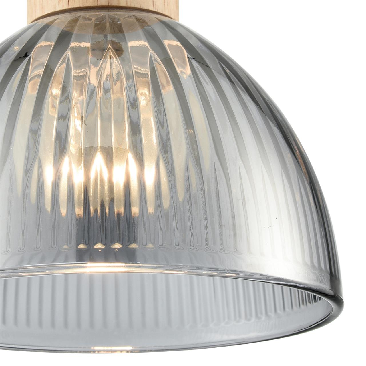 8053/1A SUSPENTIONI LN26 394 дерево/смоки металл/стекло Подвесной светильник E27 1*60W 220V NATANA — изображение 7