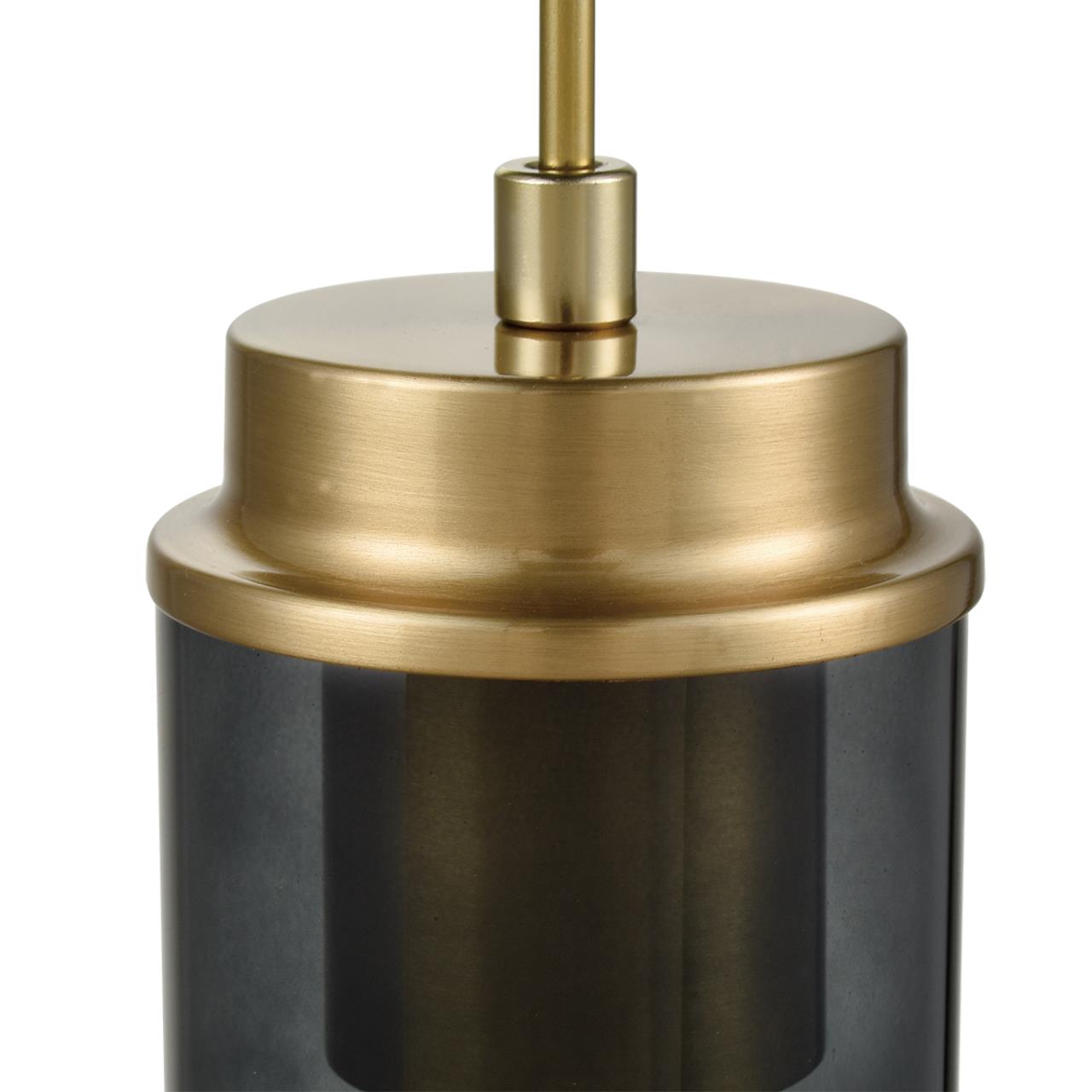 8101/1A COMFI LN26 407 черный/бронза металл/стекло Подвес Е14 1*40W 220V ISHA — изображение 2