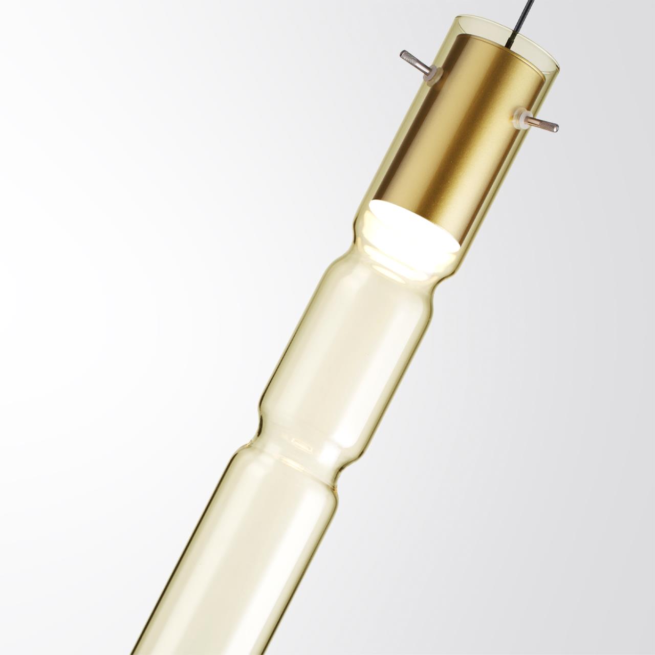 5059/5LA PENDANT ODL24 385 золотой/янтарный/металл/стекло Подвес LED 5W 3000K SCROW — изображение 5