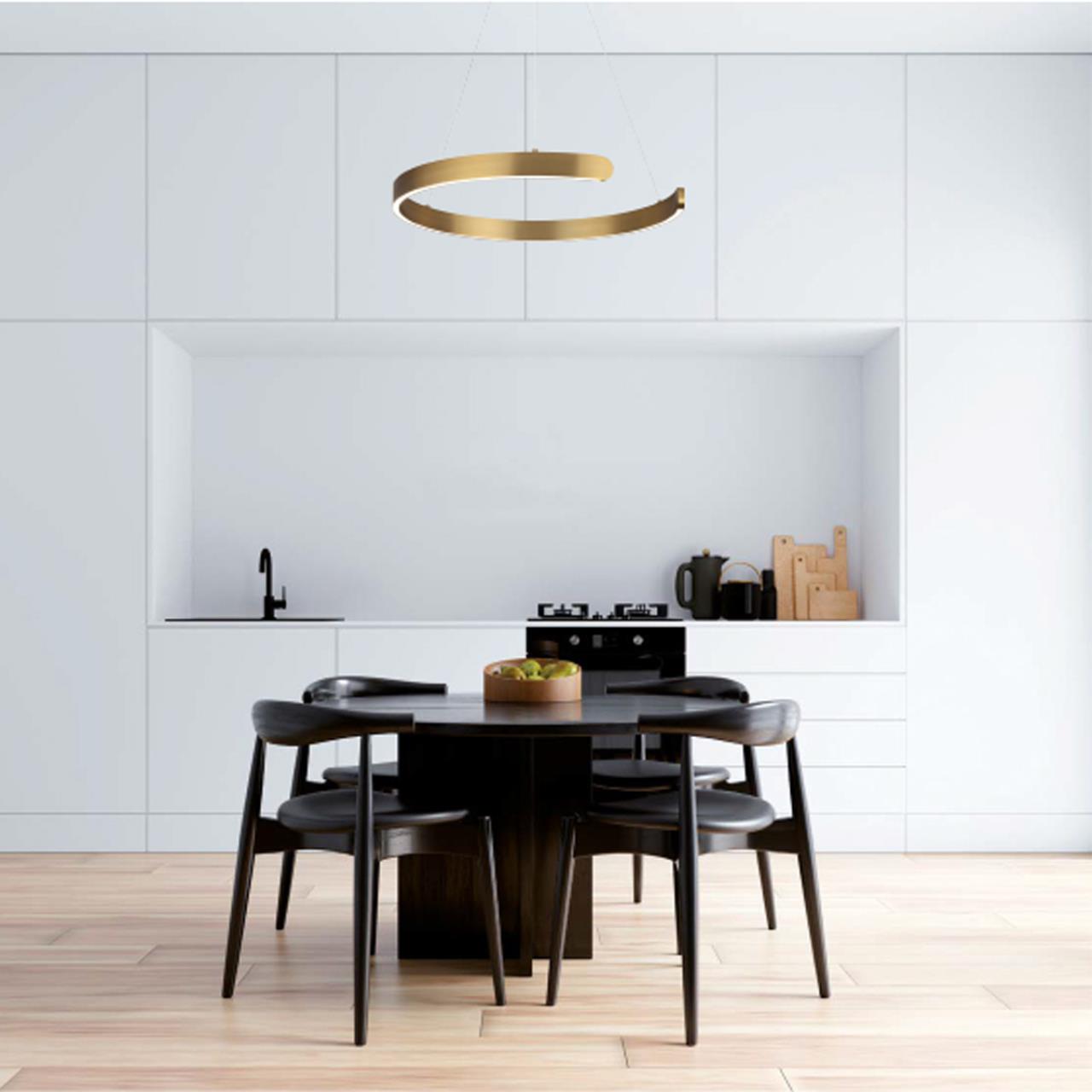6535/43L LEDIO LN26 266 латунь Светильник подвесной LED 43W 3000/4000/6000К 220V INDIE