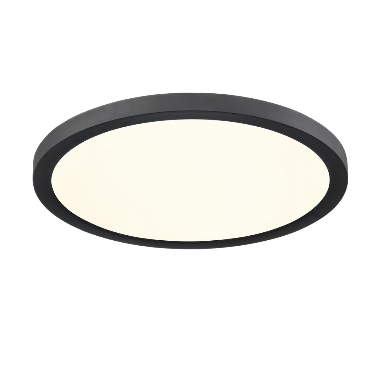7788/24L MITRA LED SN 537 Светильник пластик/белый/черный LED 24Вт 3000/4000/6500К D300 IP44 CCT/датчик движения NEBULA BLACK — изображение 4
